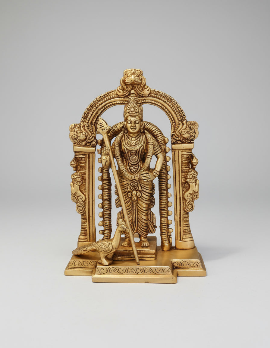 Brass Lord murugan Statue for Temple/Home/Office/Gift Item